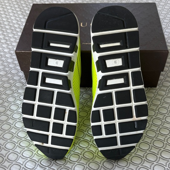 Gucci Bright Neon Yellow Sneakers - Picture 4 of 14